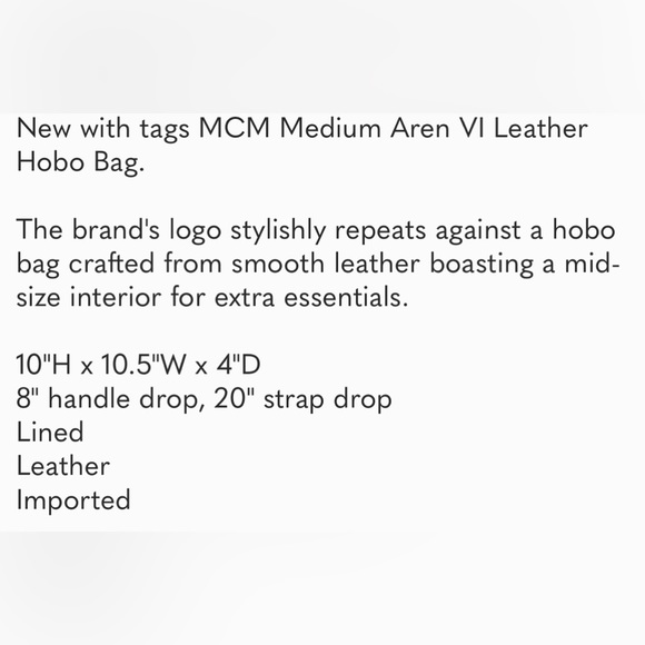 BNWT MCM MEDIUM AREN SOFT PINK HOBO SHOULDER CROSSBODY BAG - Picture 3 of 15